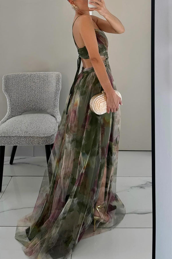 GISELLE | Fließendes Chiffon Maxikleid für Hochzeitsgäste
