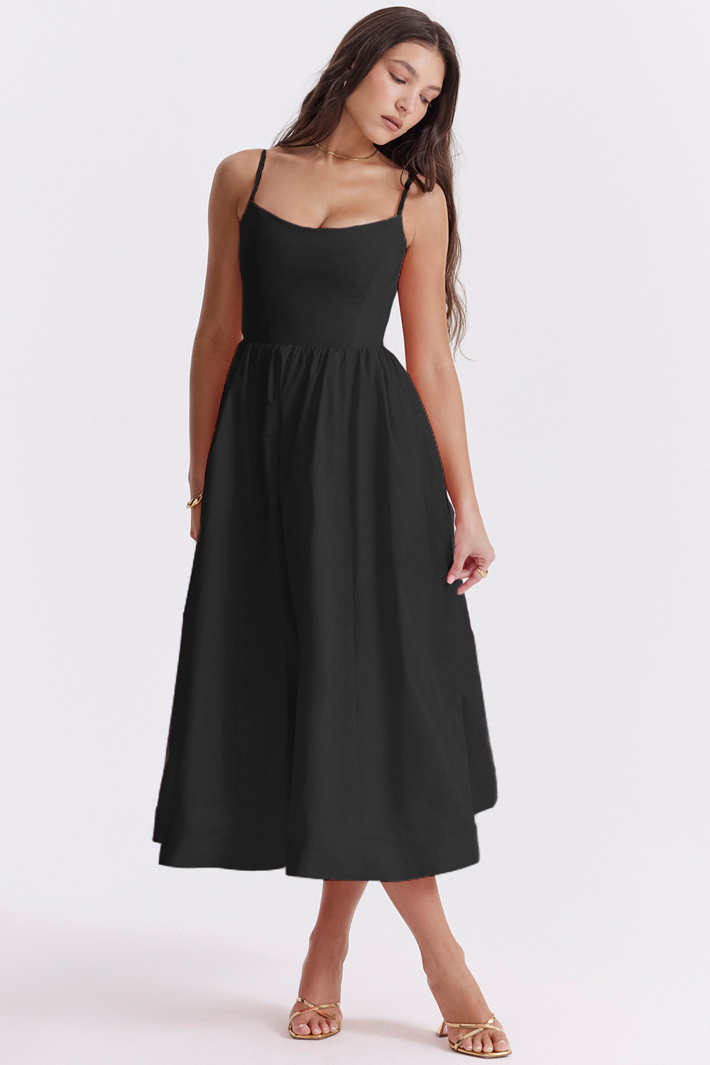 ESTELLE | Elegantes Korsett Midikleid für die Sommerhochzeit