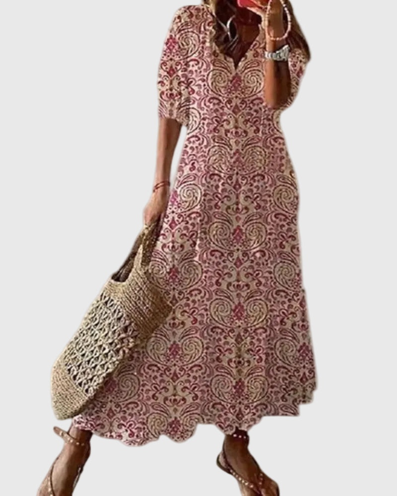 Amalia | Vintage Boho Maxikleid für den Sommer