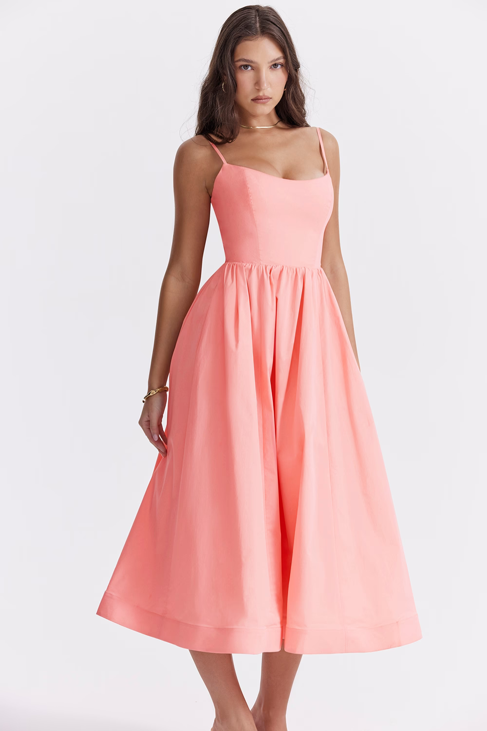 ESTELLE | Elegantes Korsett Midikleid für die Sommerhochzeit