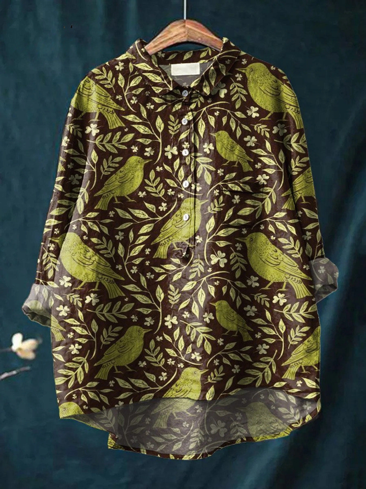 Rose | Legeres T-Shirt im Vintage-Stil mit Blumenmuster