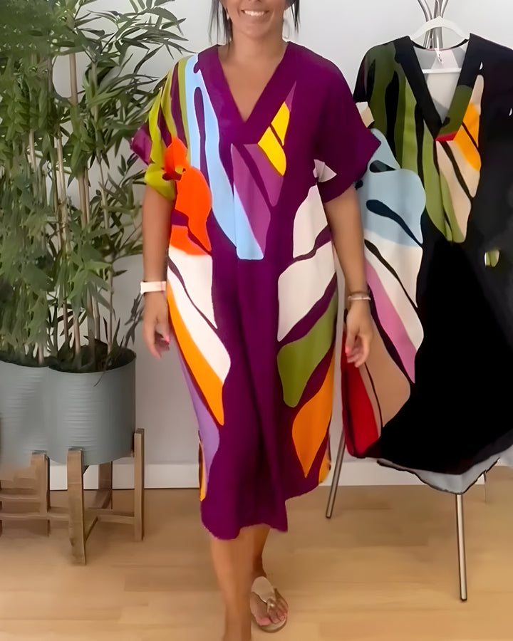 Rianna - Kleid mit Abstraktem Muster