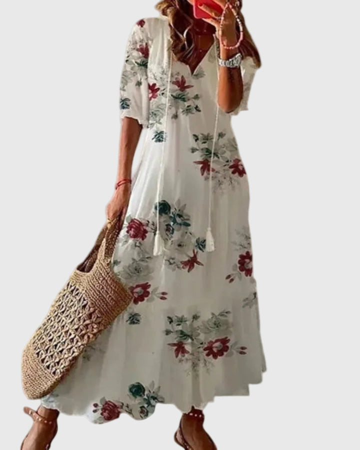 Amalia | Vintage Boho Maxikleid für den Sommer