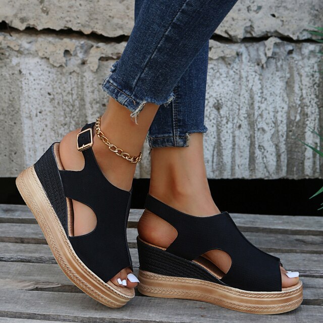 Anna-Caroline | Entspannte Keilsandalen