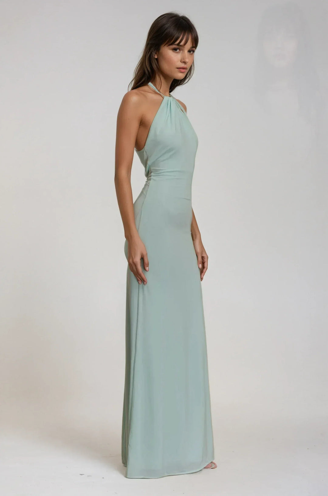 JANA | Elegantes Halterneck Maxikleid für Hochzeitsgäste