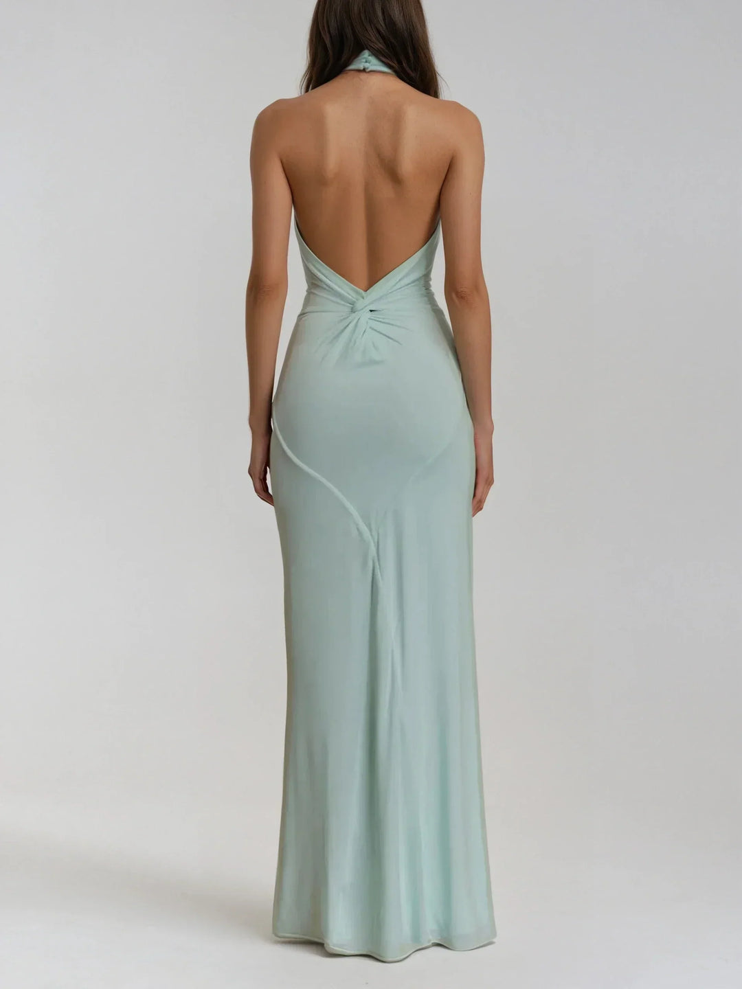 JANA | Elegantes Halterneck Maxikleid für Hochzeitsgäste