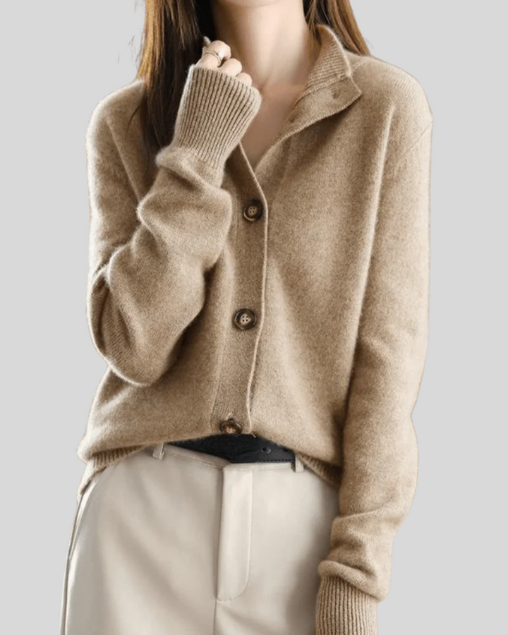 Claire | Kaschmir Cardigan im Retro-Stil