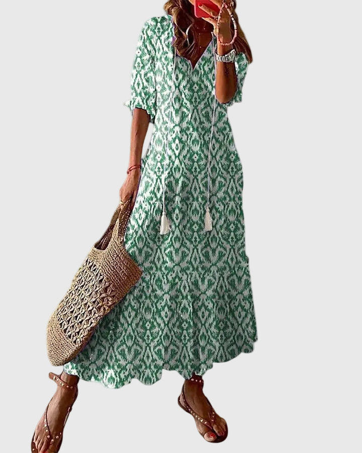 Amalia | Vintage Boho Maxikleid für den Sommer