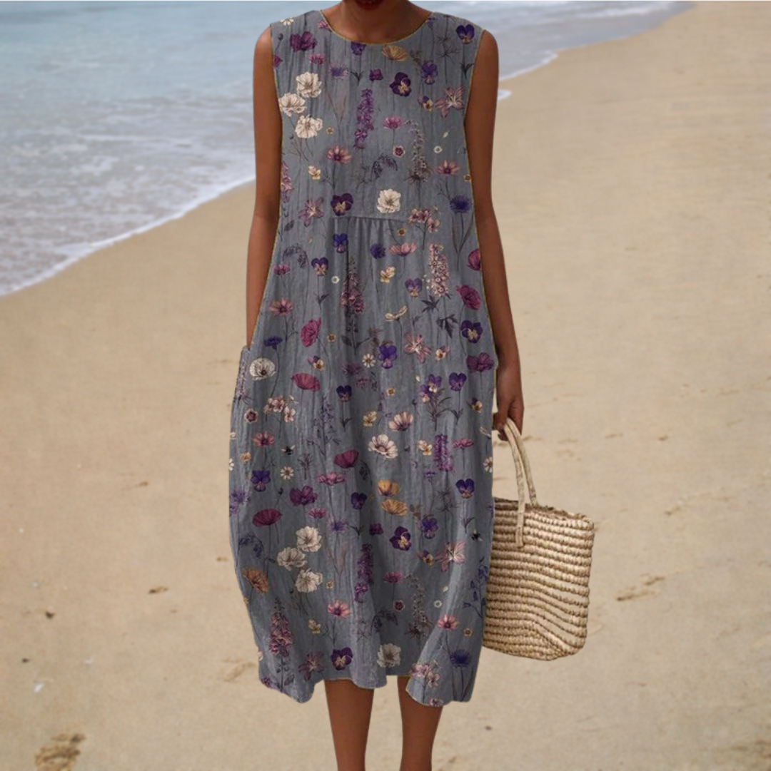 Frieda | Bequemes ärmelloses Sommerkleid