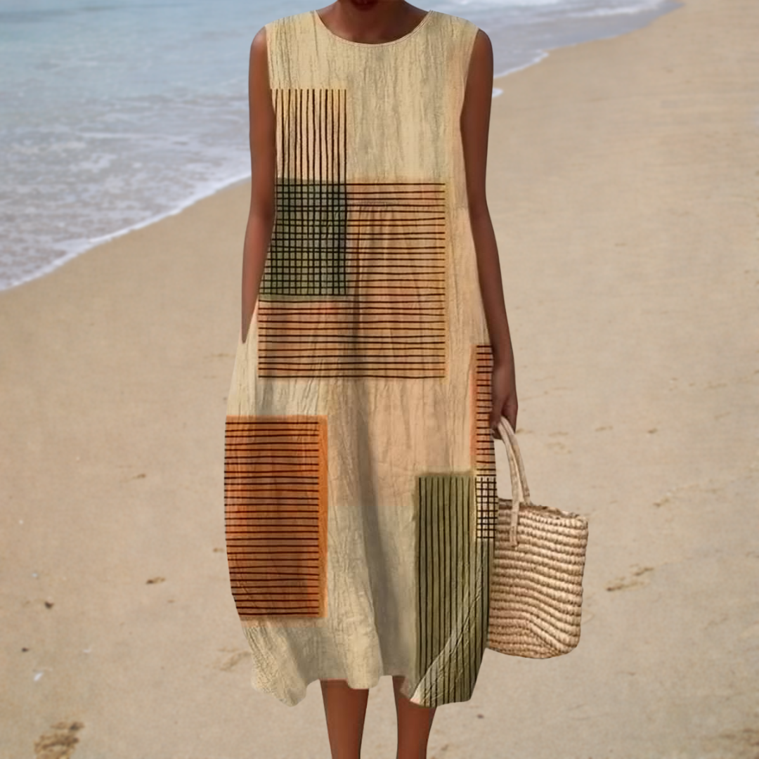 Johanna | Bequemes ärmelloses Sommerkleid