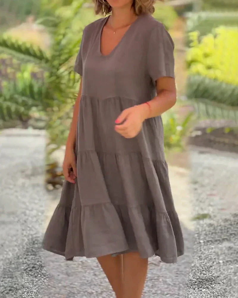 Bexley - Lässiges Sommerkleid mit V-Ausschnitt