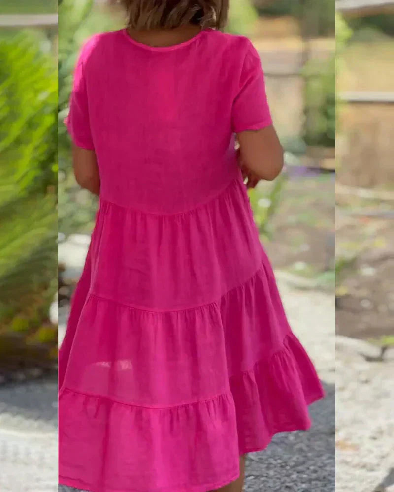 Bexley - Lässiges Sommerkleid mit V-Ausschnitt