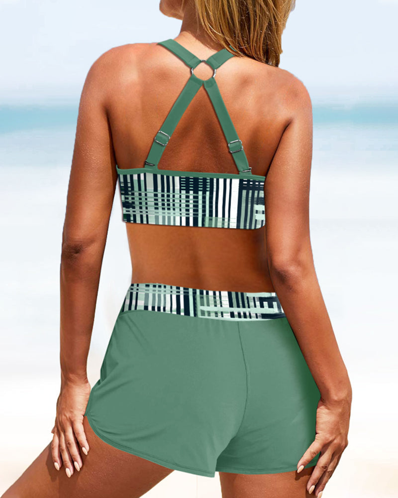 Magdalena | Gerippter High-Waist-Bikini