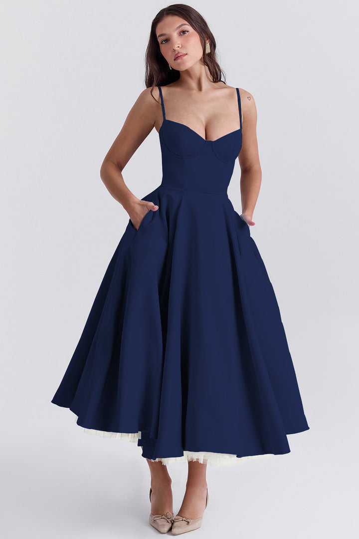 YLIANA | Romantisches Midikleid für die Sommerhochzeit