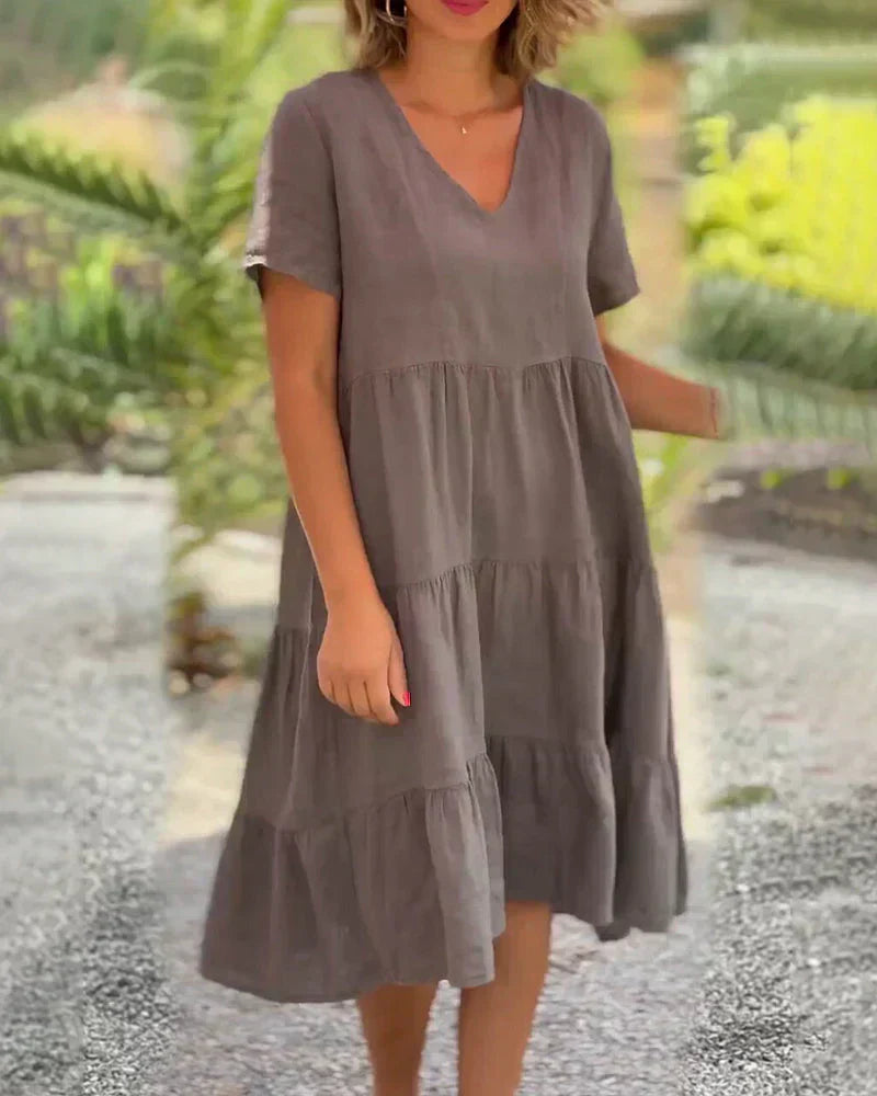 Bexley - Lässiges Sommerkleid mit V-Ausschnitt