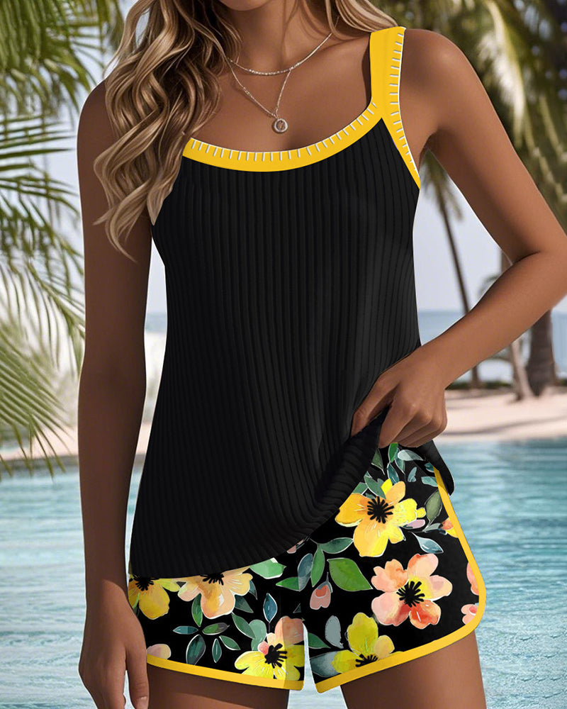 Rose | Eleganter zweiteiliger Tankini