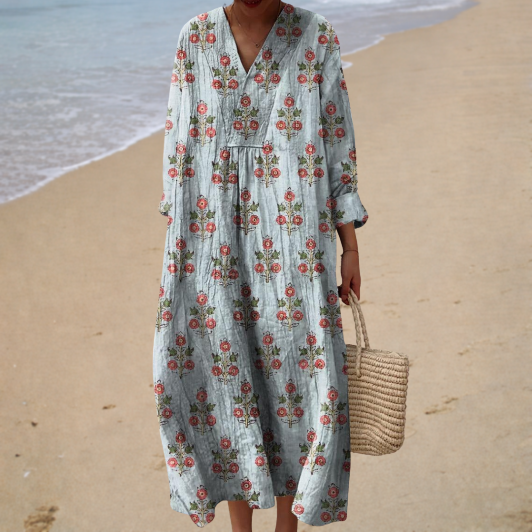 Elisabeth | Figurschmeichelndes Sommerkleid mit Print