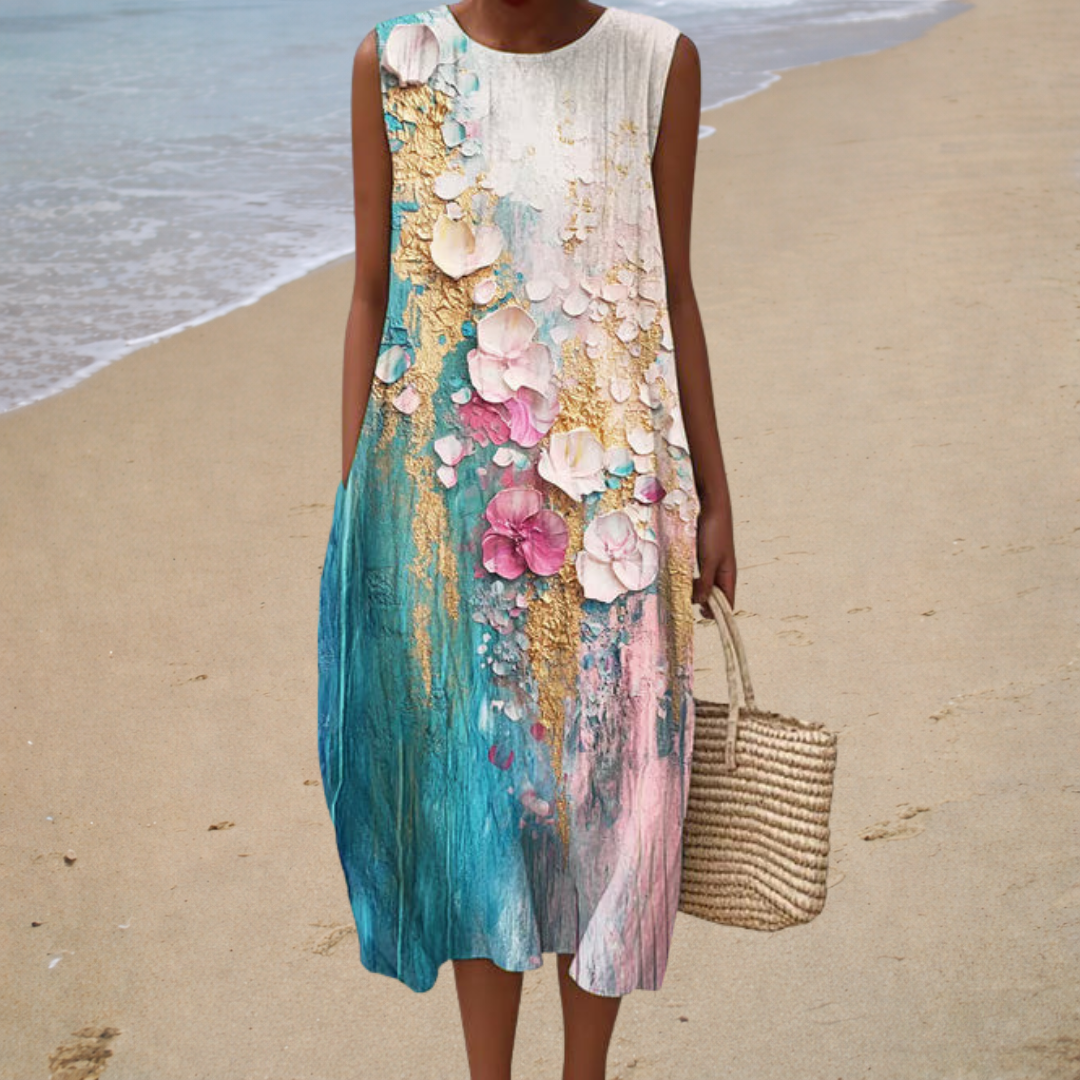 Helene | Bequemes ärmelloses Sommerkleid