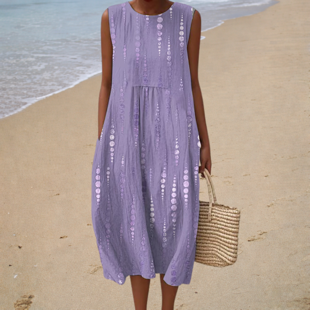 Lena | Bequemes ärmelloses Sommerkleid