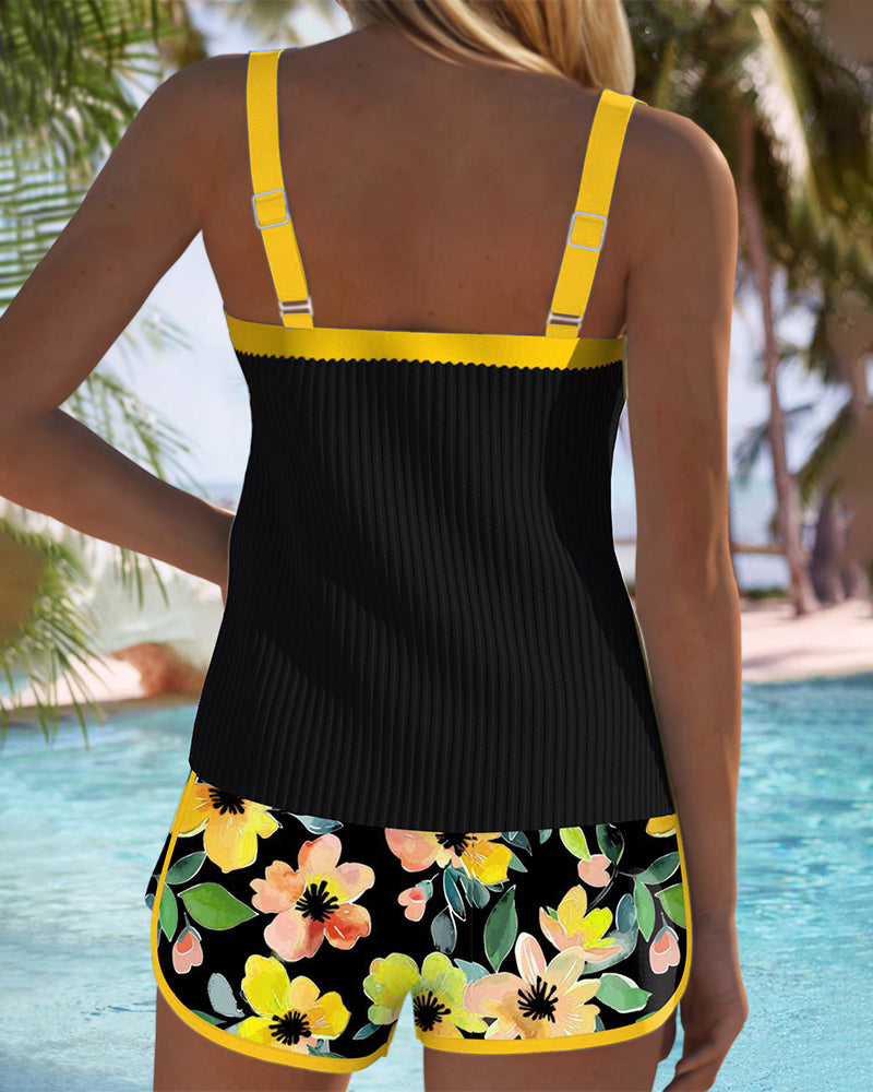 Rose | Eleganter zweiteiliger Tankini