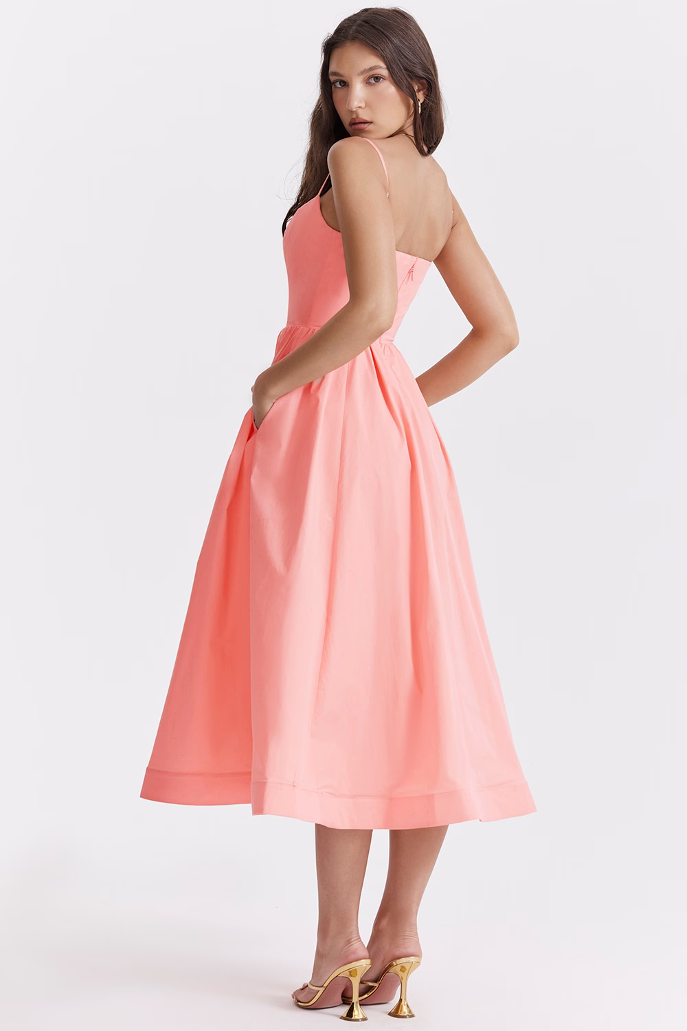 ESTELLE | Elegantes Korsett Midikleid für die Sommerhochzeit