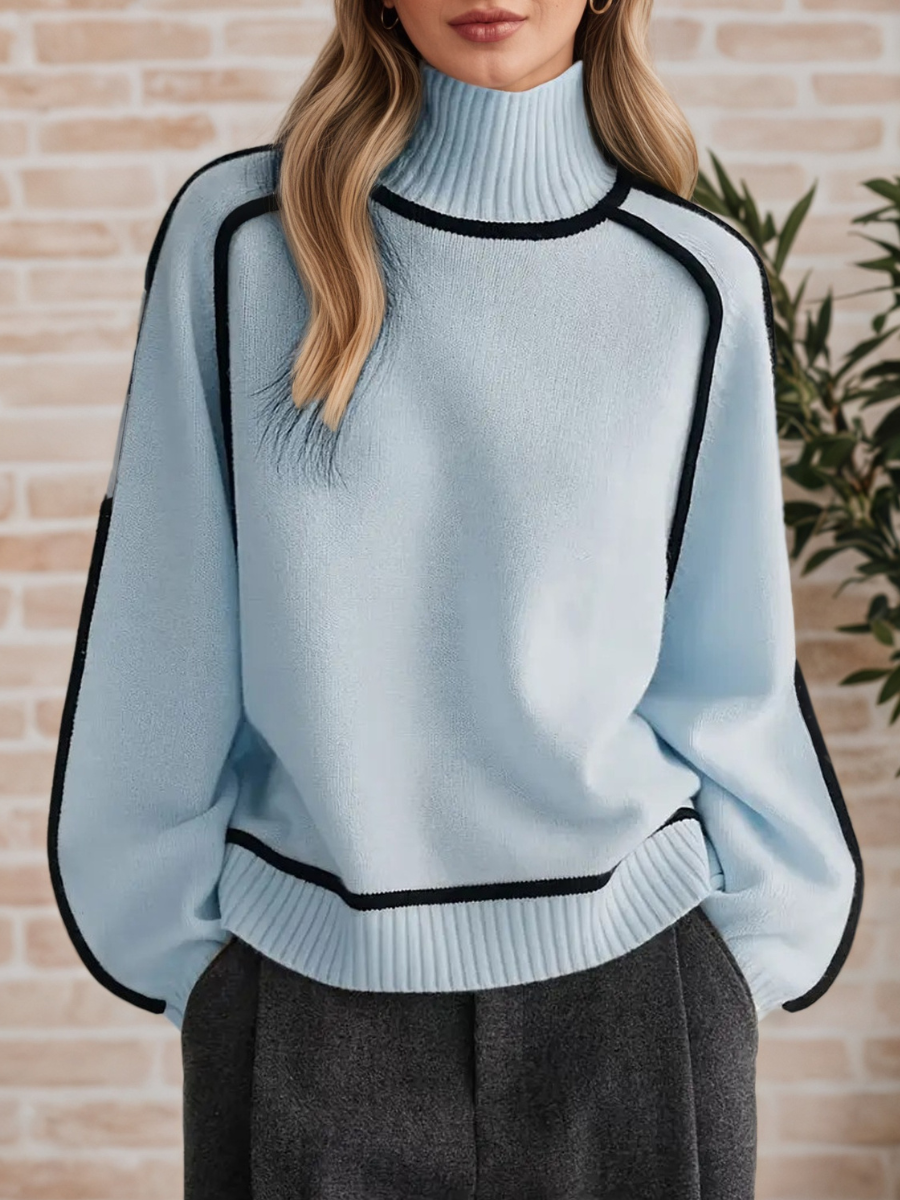 Donna | Eleganter Pullover mit Stehkragen