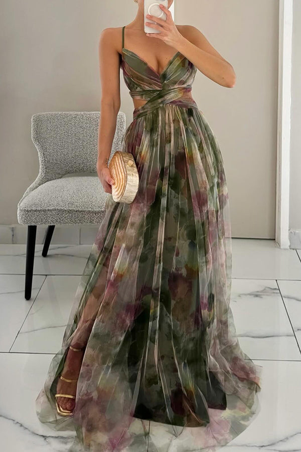 GISELLE | Fließendes Chiffon Maxikleid für Hochzeitsgäste