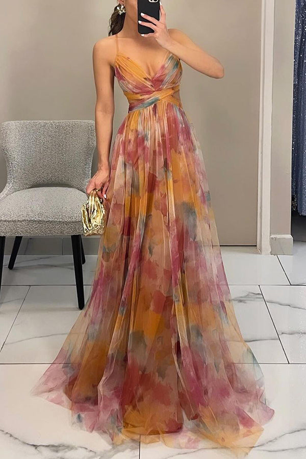 GISELLE | Fließendes Chiffon Maxikleid für Hochzeitsgäste
