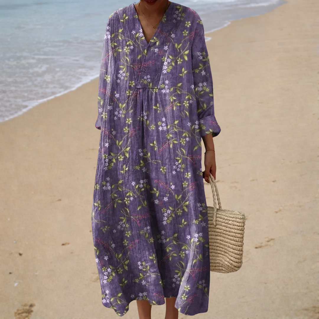 Elisabeth | Figurschmeichelndes Sommerkleid mit Print
