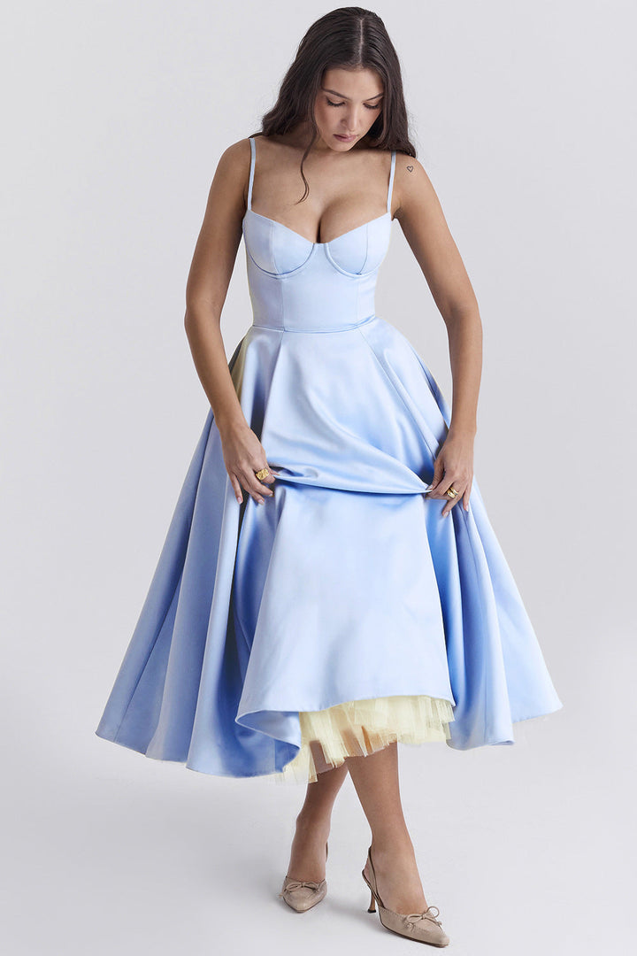 YLIANA | Romantisches Midikleid für die Sommerhochzeit