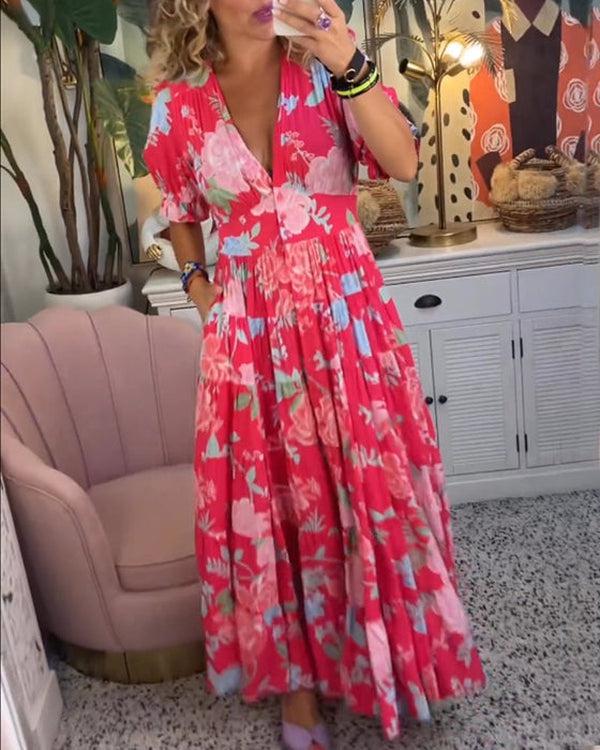 Floriana - Vibrante Blumenkleid