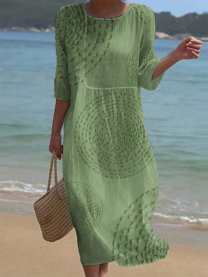 Theresa | Legeres besticktes Damenkleid