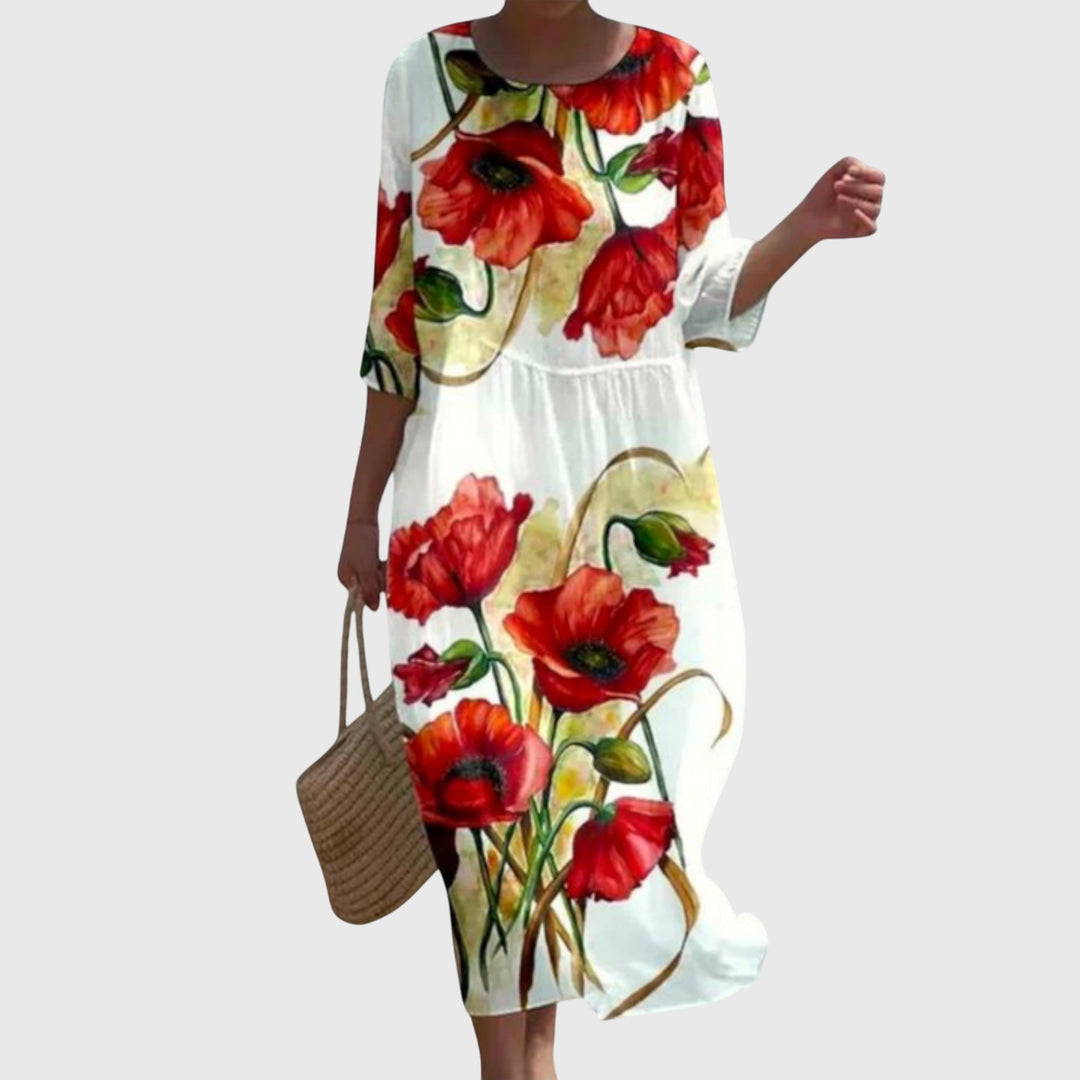 Hayley™ | Elegantes Maxi-Blumenkleid