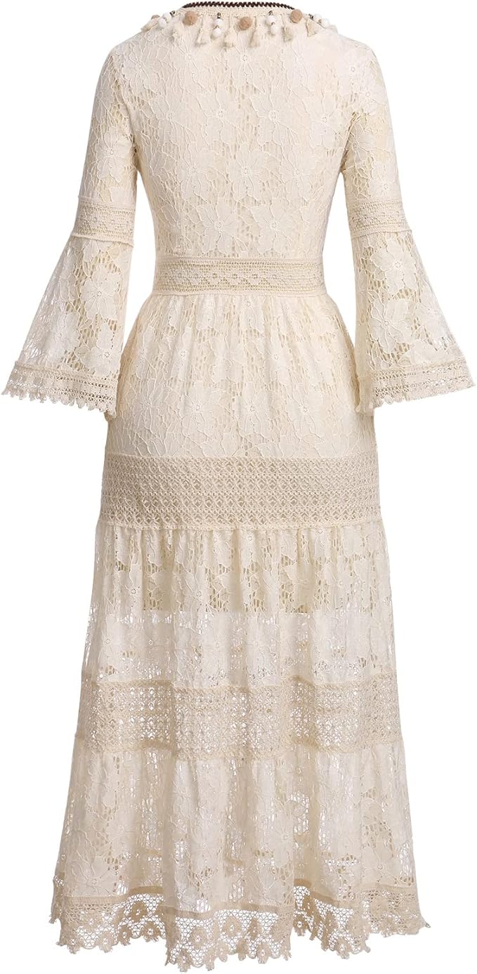 Amary - Boho-Spitzenkleid