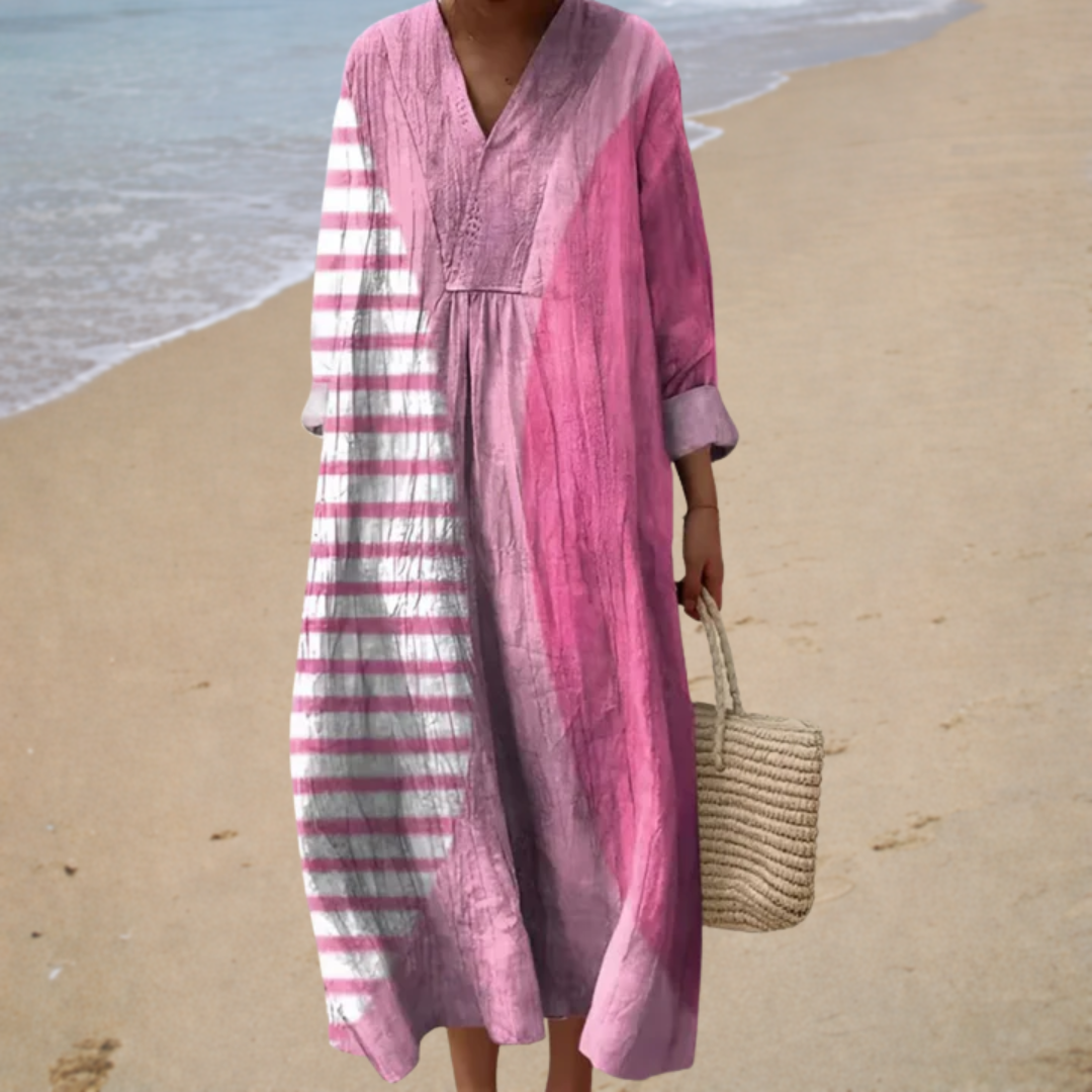 Helene | Figurschmeichelndes Sommerkleid mit Print