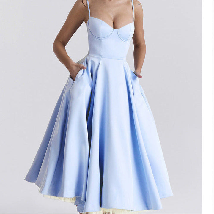 YLIANA | Romantisches Midikleid für die Sommerhochzeit