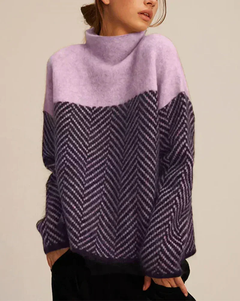 Norah | Pullover aus Baumwolle mit Stehkragen