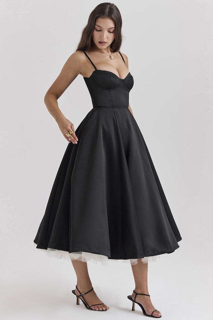 YLIANA | Romantisches Midikleid für die Sommerhochzeit
