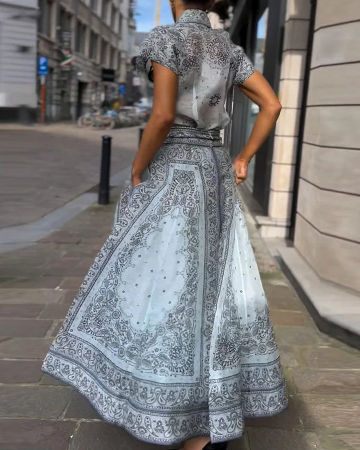 Adele - Bohemian Print Zweiteiliges Ensemble
