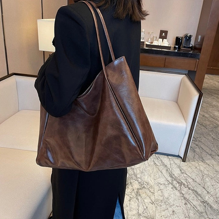 Patricia™ | Glänzende Lederhandtasche