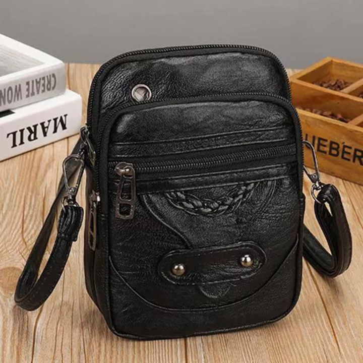 Laura™ | Strukturierte Lederhandtasche