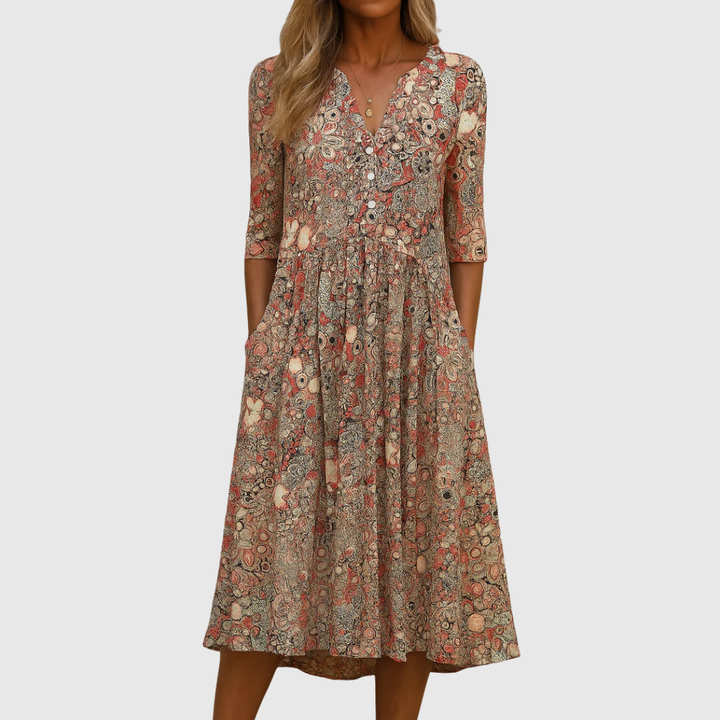Harlow | Elegantes Kleid mit V-Ausschnitt