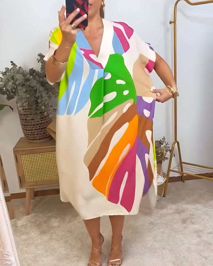 Rianna - Kleid mit Abstraktem Muster