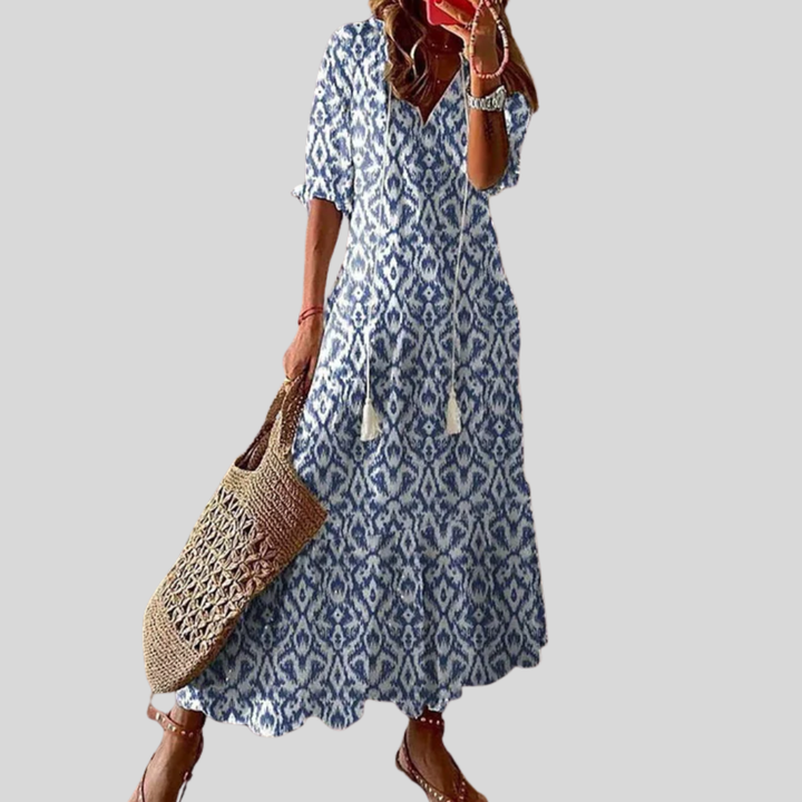 Michaela - Boho Kleid mit Bauchbedeckung