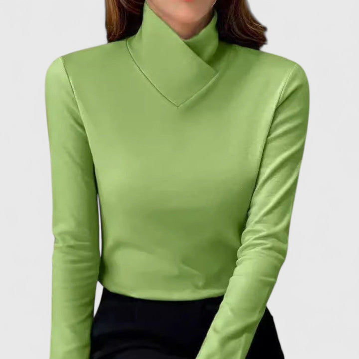Clair | Eleganter Pullover mit Stehkragen