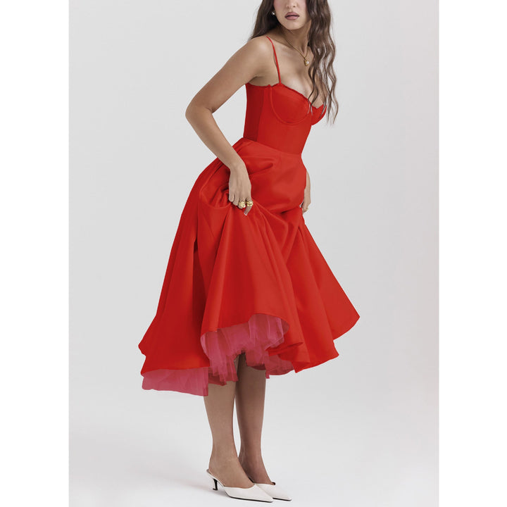 YLIANA | Romantisches Midikleid für die Sommerhochzeit