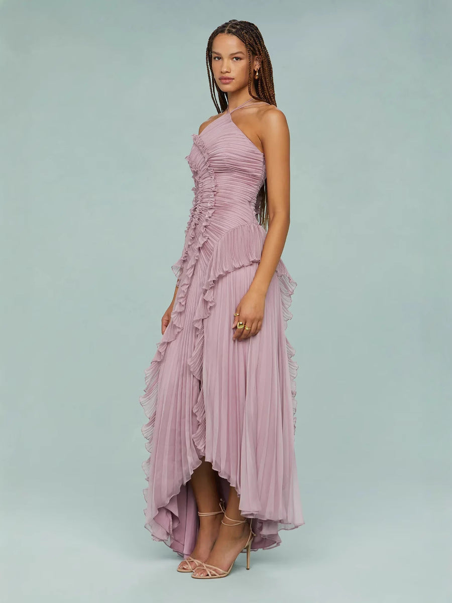 LIYANA | Elegantes Rüschen Maxikleid für Hochzeitsgäste