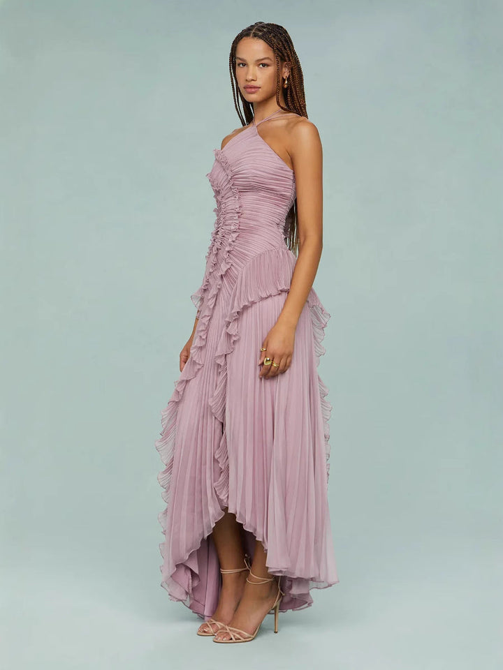 LIYANA | Elegantes Rüschen Maxikleid für Hochzeitsgäste