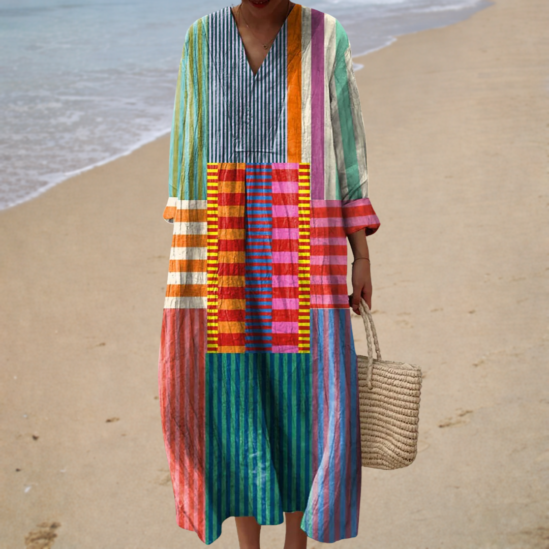 Frieda | Figurschmeichelndes Sommerkleid mit Print