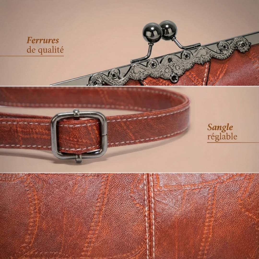 Lily™ | Vintage-Lederhandtasche